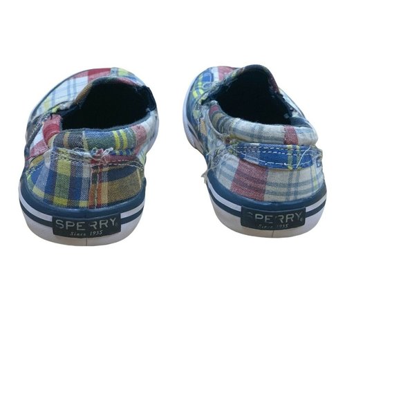 Sperry Kids' Striper Ii Slip on Sneaker, Madras,  Size Little Kids 9M - Picture 9 of 11